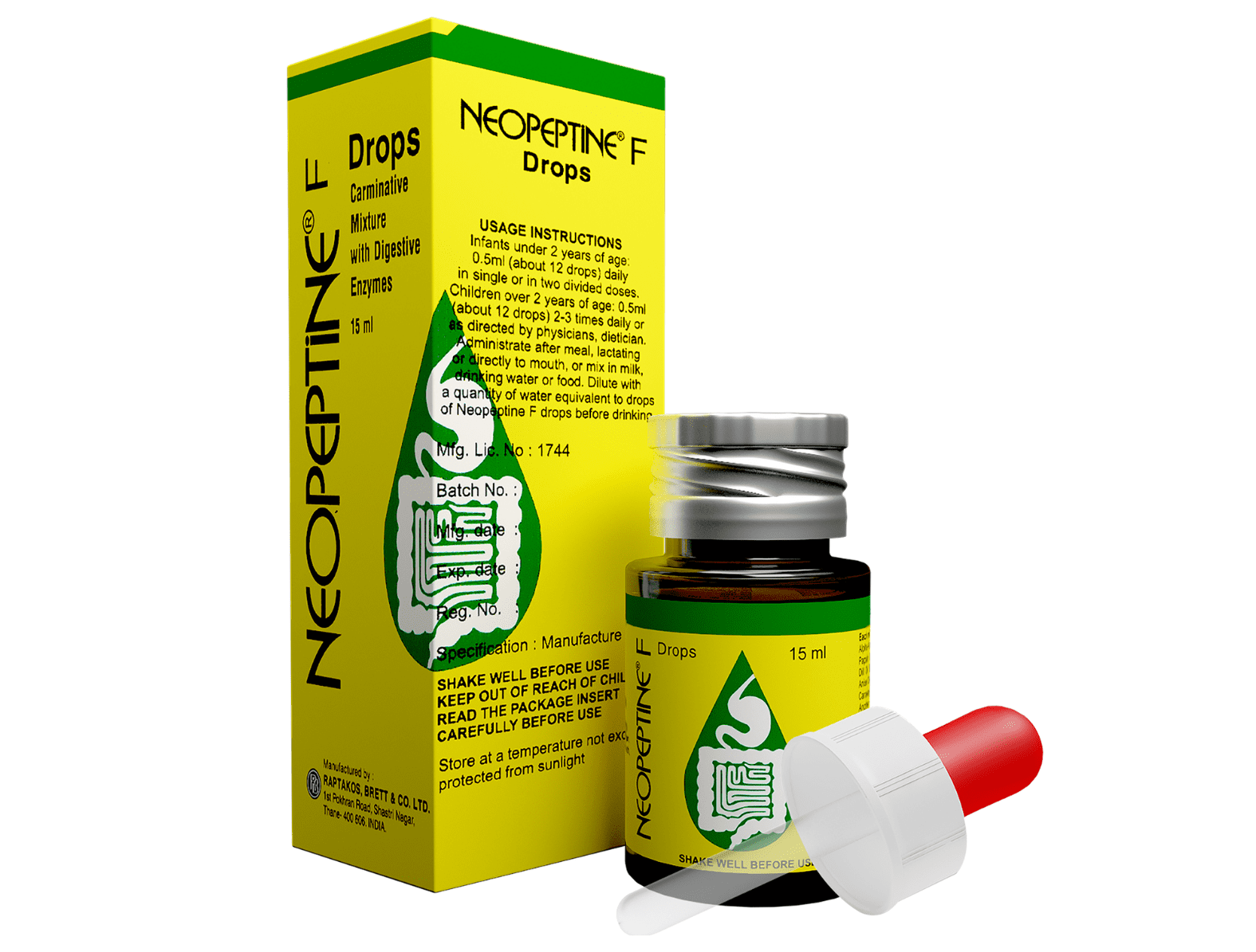 Neopeptine F Drops hỗ trợ tiêu hóa