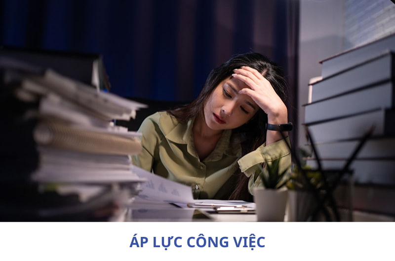 mất ngủ do áp lực công việc