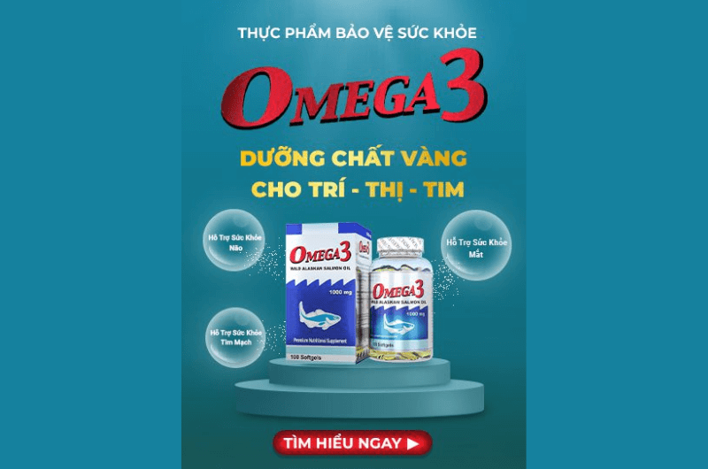 Thông tin về thực phẩm bảo vệ sức khỏe Omega 3