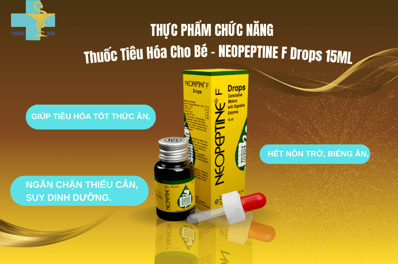 Sản phẩm hỗ trợ tiêu hóa ở trẻ Neopeptine F Liquid