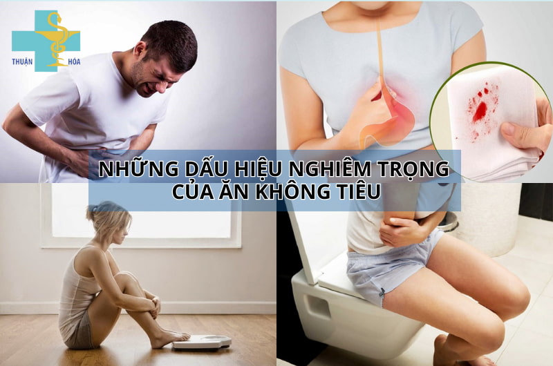 dấu hiệu ăn không tiêu