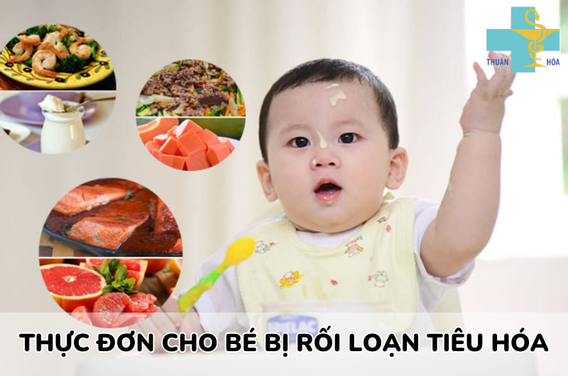 thực đơn cho bé bị rối loạn tiêu hóa