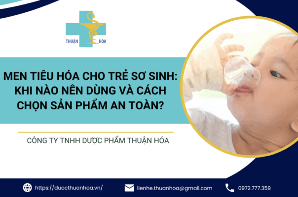 Men tiêu hoá cho trẻ sơ sinh